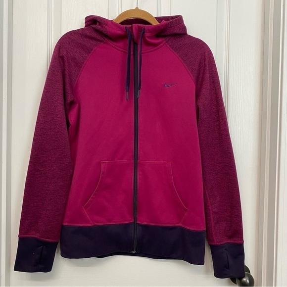 Nike Therma-Fit Zip Up Jacket Magenta Medium - Picture 1 of 16